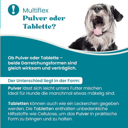 Multiflex Tabletten - Für Hunde von 1,5 - 6 Jahren